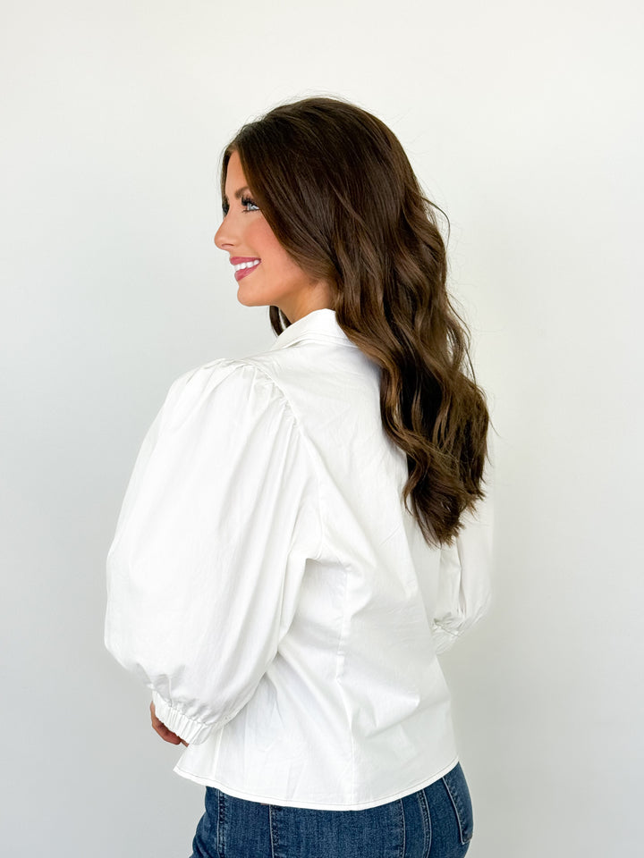 Bella - Puff Sleeve Button Down