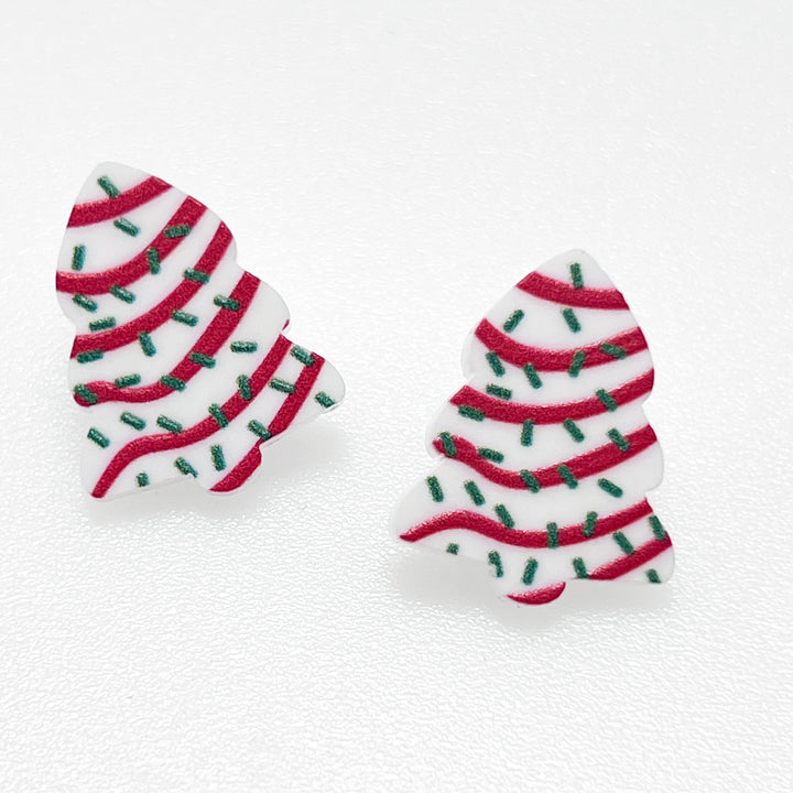 Christmas Earrings - Christmas Tree Cakes