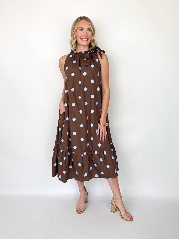 Addy - Polka Dot Midi Dress