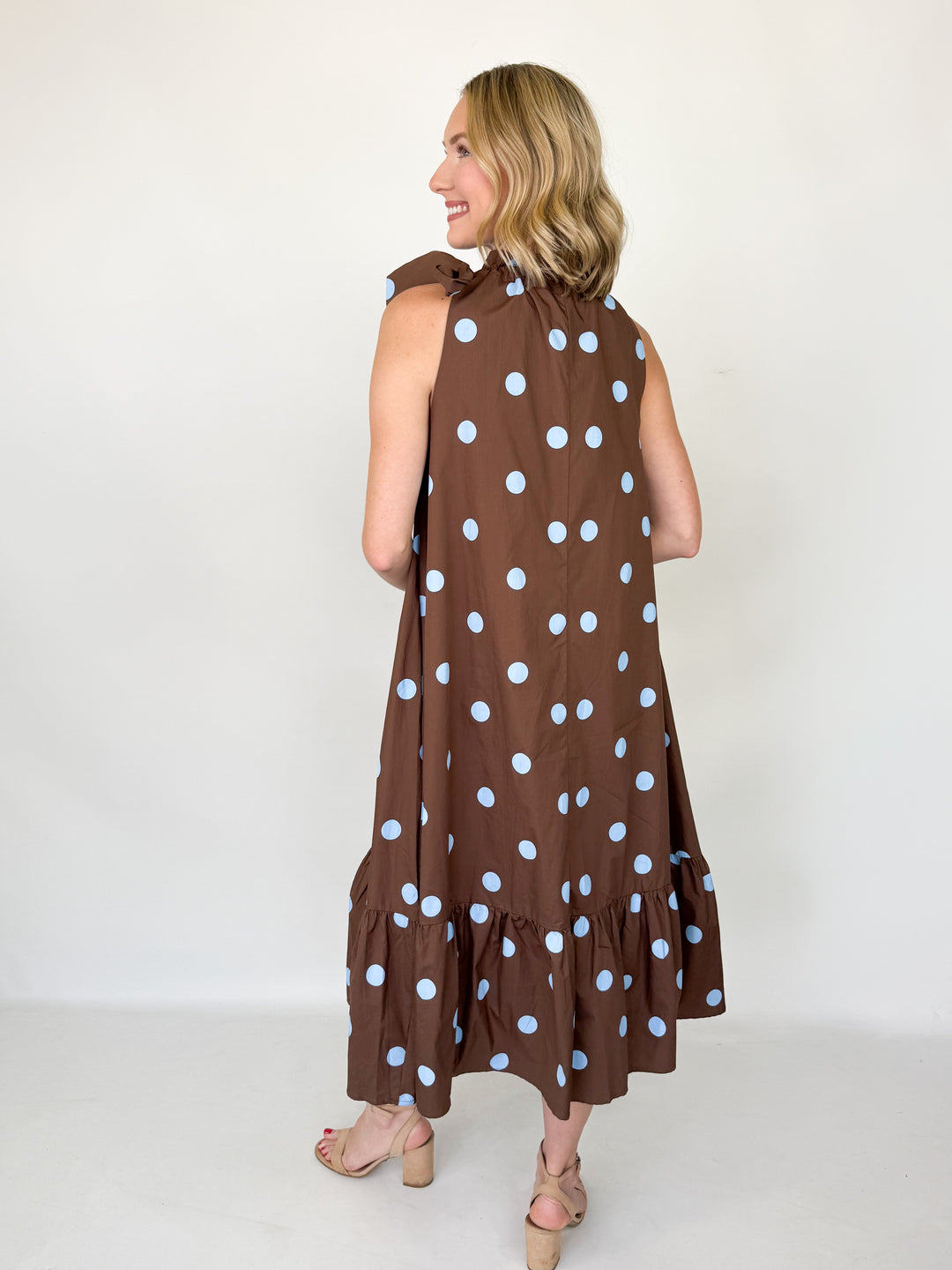 Addy - Polka Dot Midi Dress