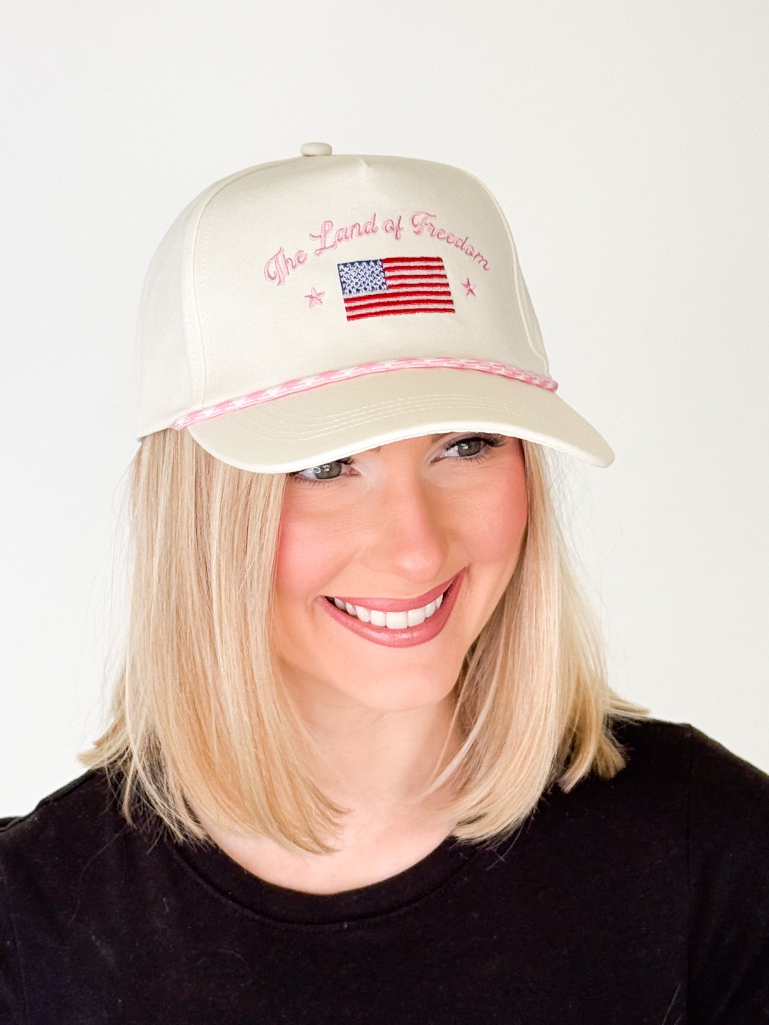 The Land of Freedom Trucker Hat - (Pink)