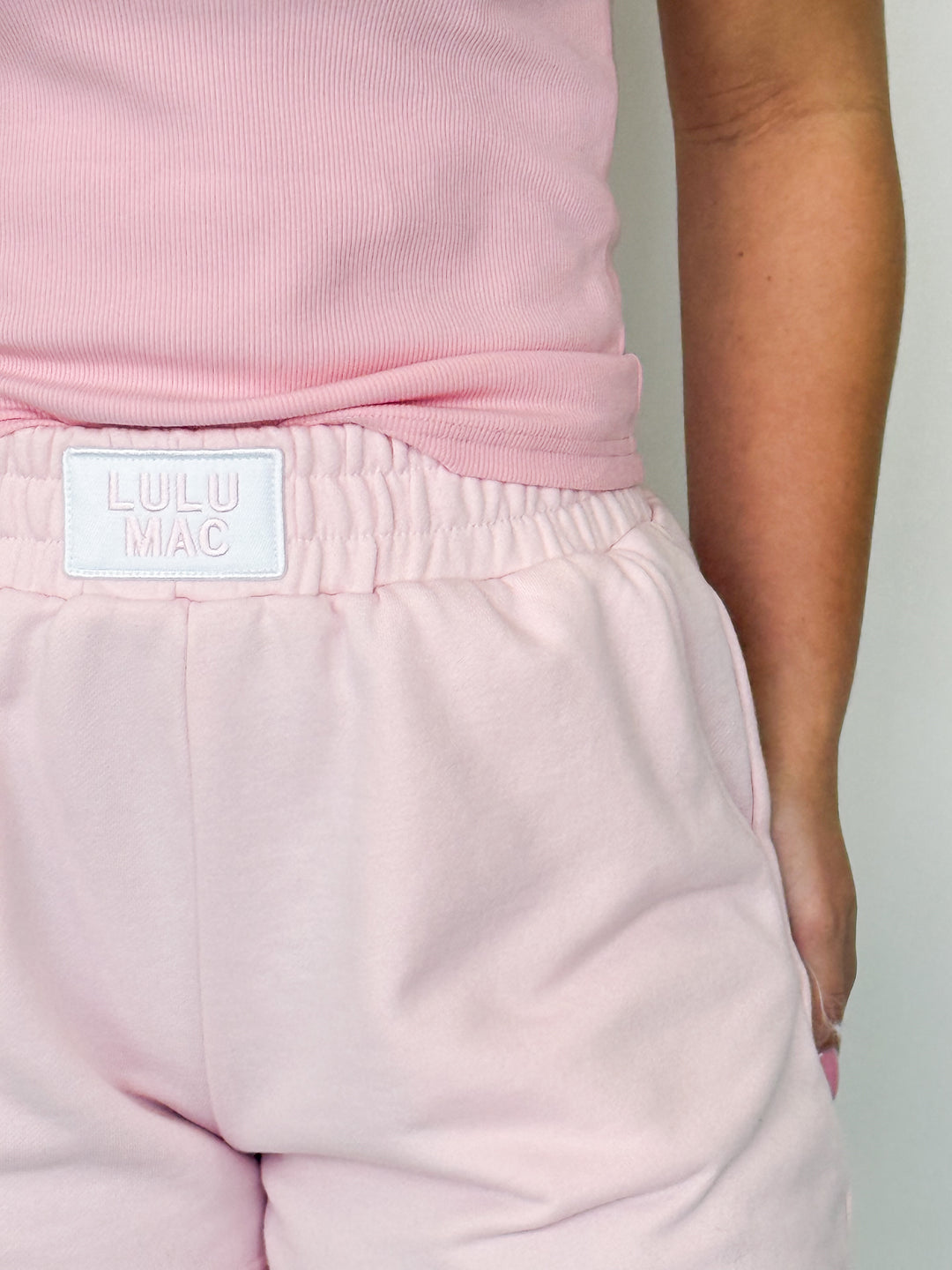 LULU MAC - Terry Cloth Shorts (Light Pink)