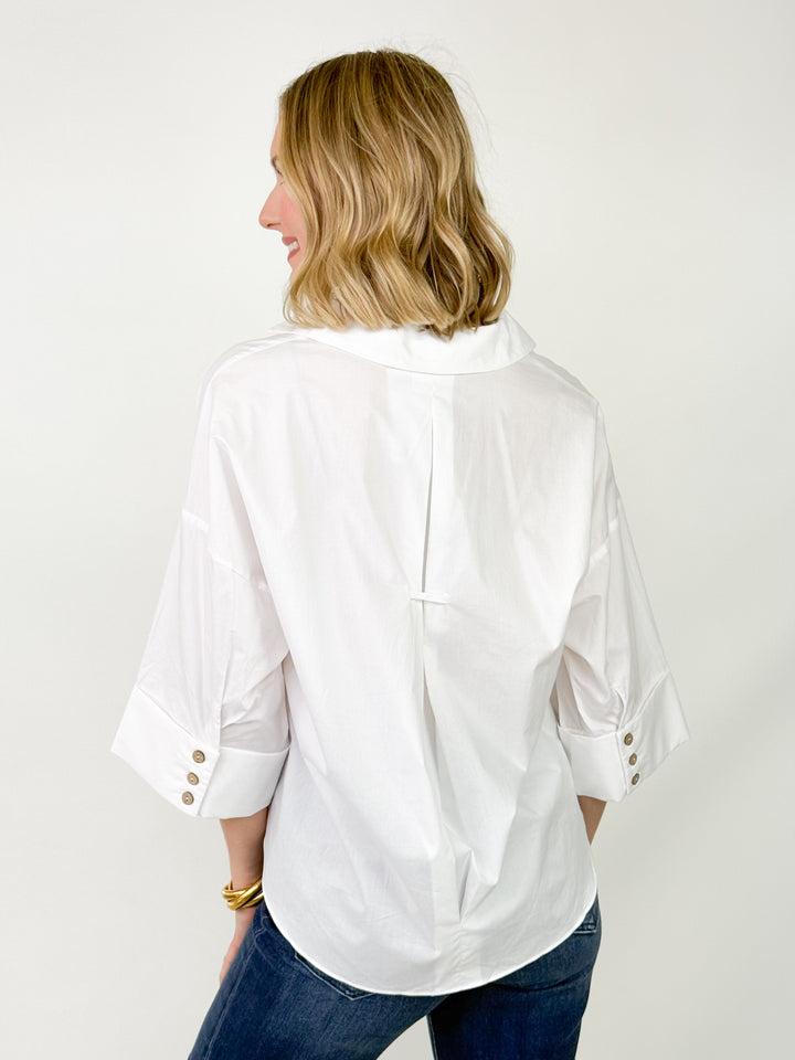 Valerie - Button Down White Blouse