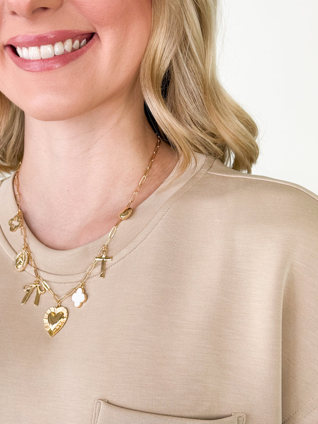 Harley - Gold Charm Necklace