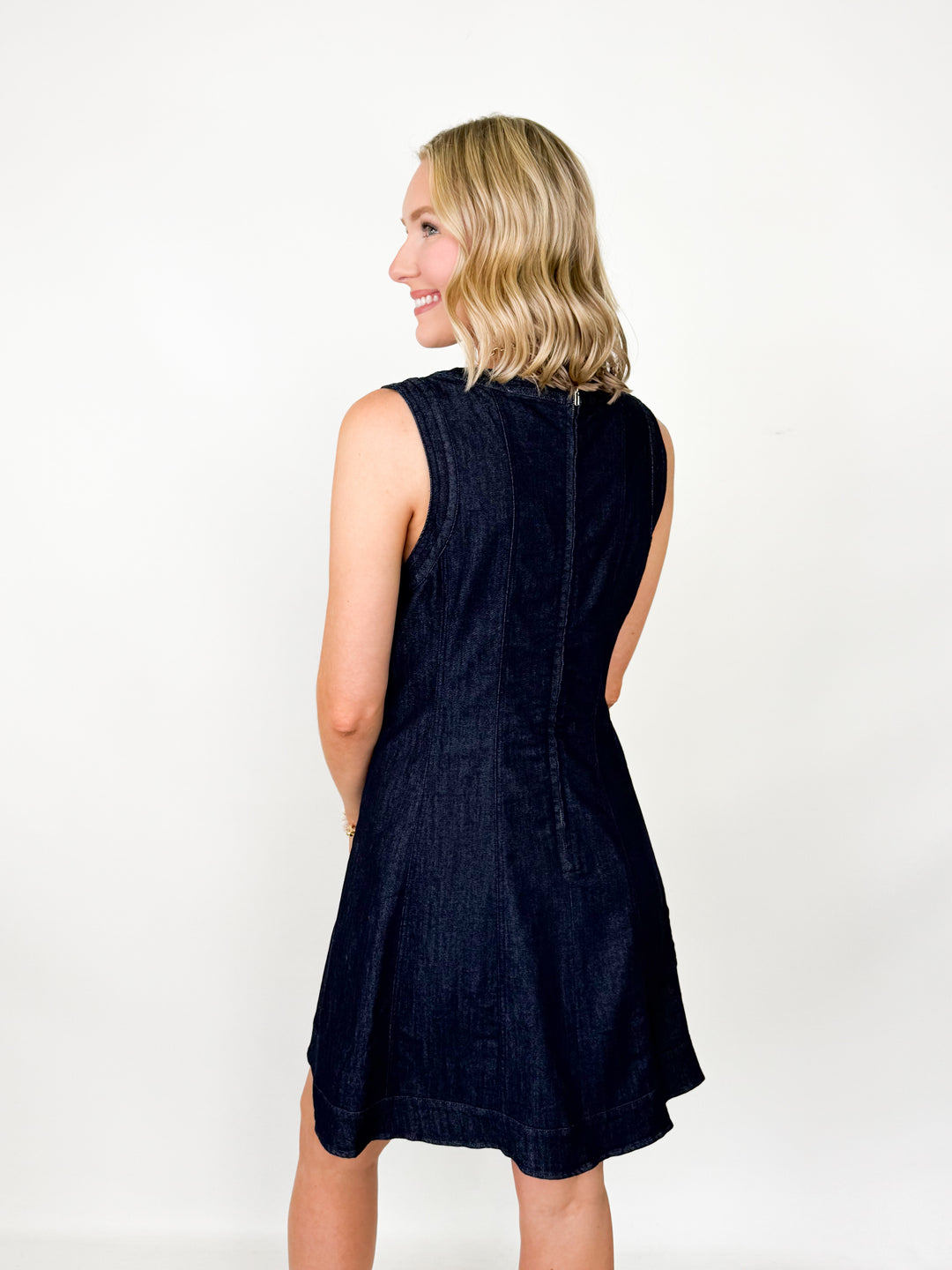 Faith - Denim Fit & Flare Dress