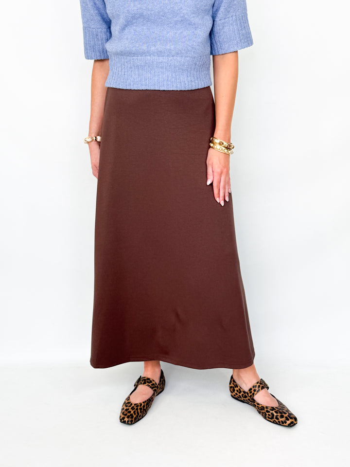 Isadora - Flare Skirt (Brown)