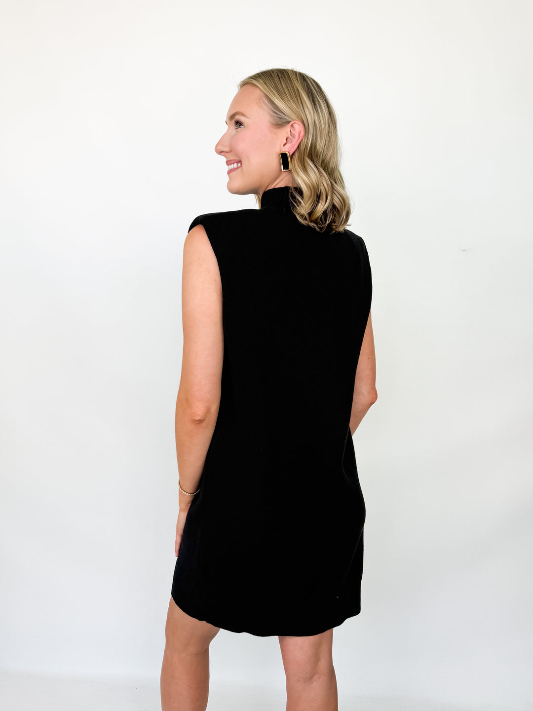 Caroline - Mock Neck Knit Mini Dress