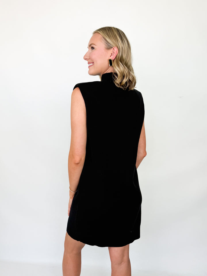 Caroline - Mock Neck Knit Mini Dress