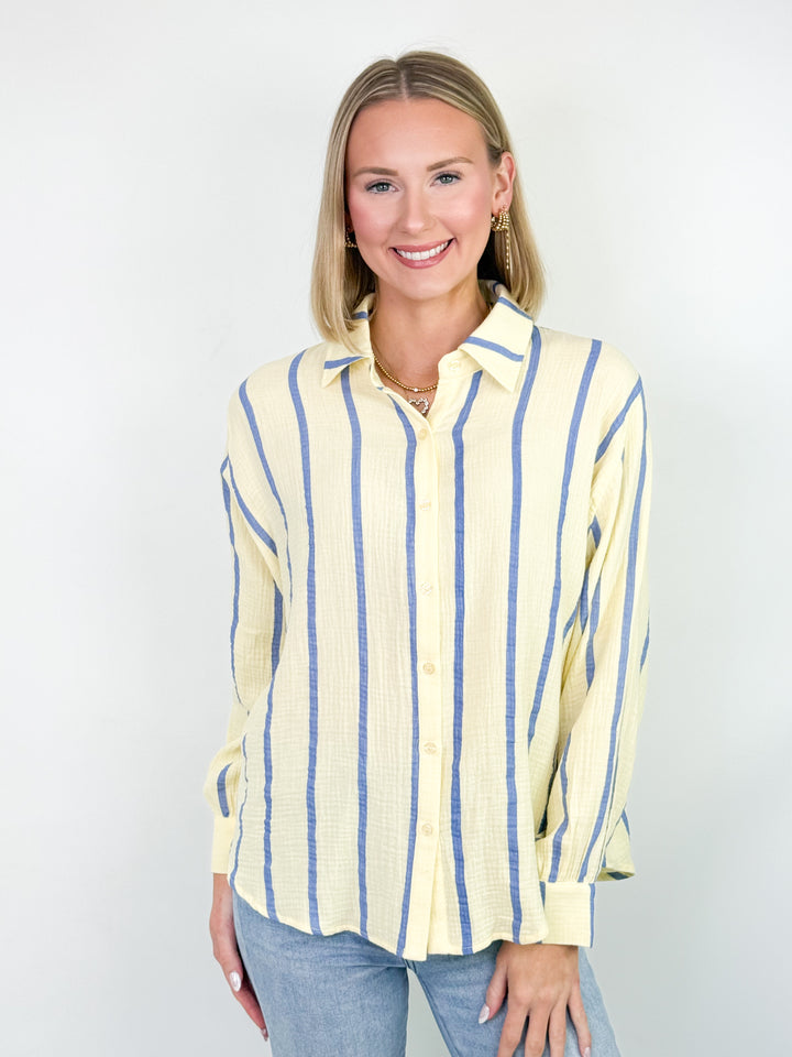 Daisy - Striped Gauze Shirt