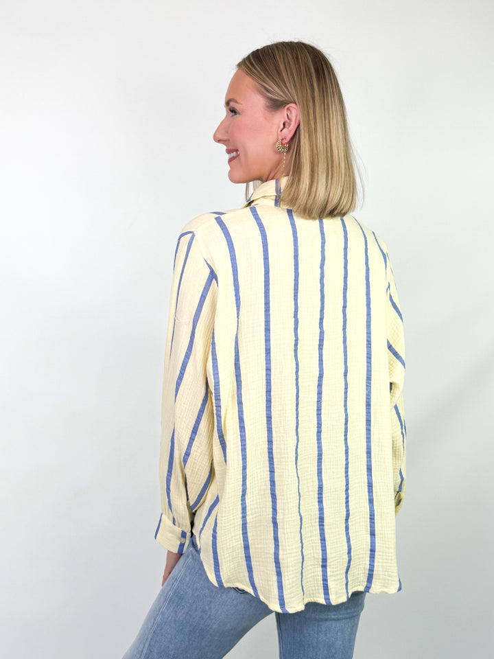 Daisy - Striped Gauze Shirt