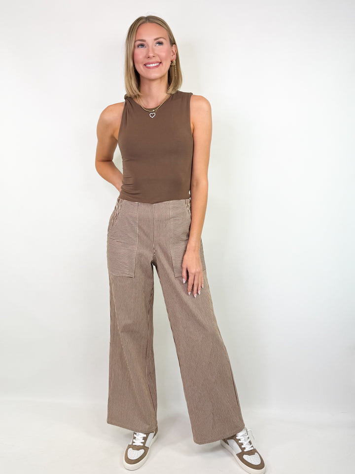 Dani - Striped Wide Leg Pant