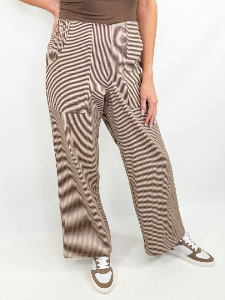 Dani - Striped Wide Leg Pant