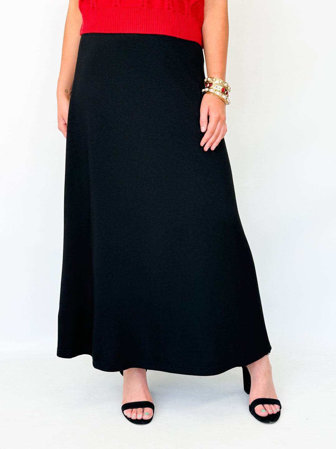 Isadora - Flare Skirt (Black)