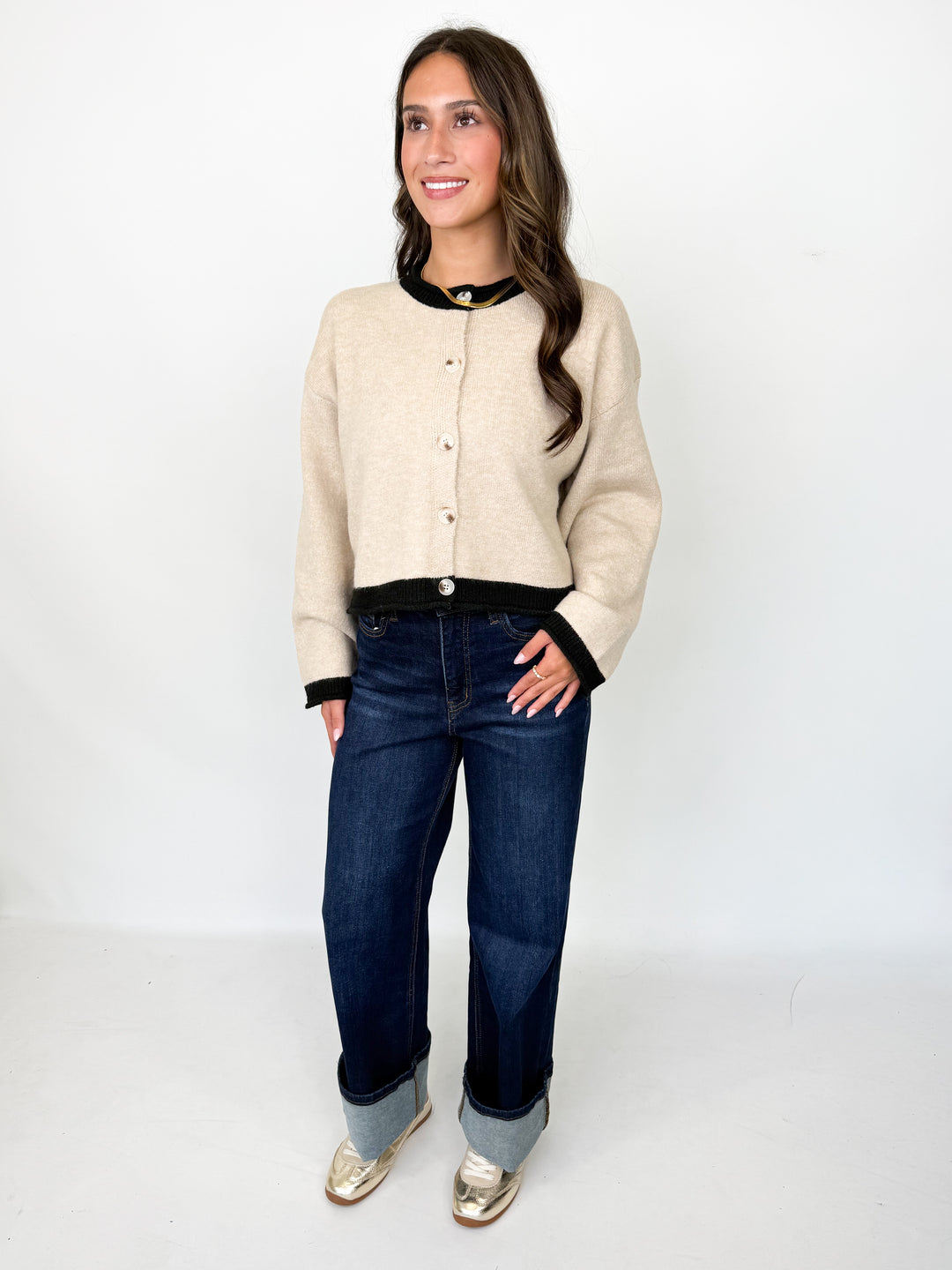 Laurie - Taupe Cardigan