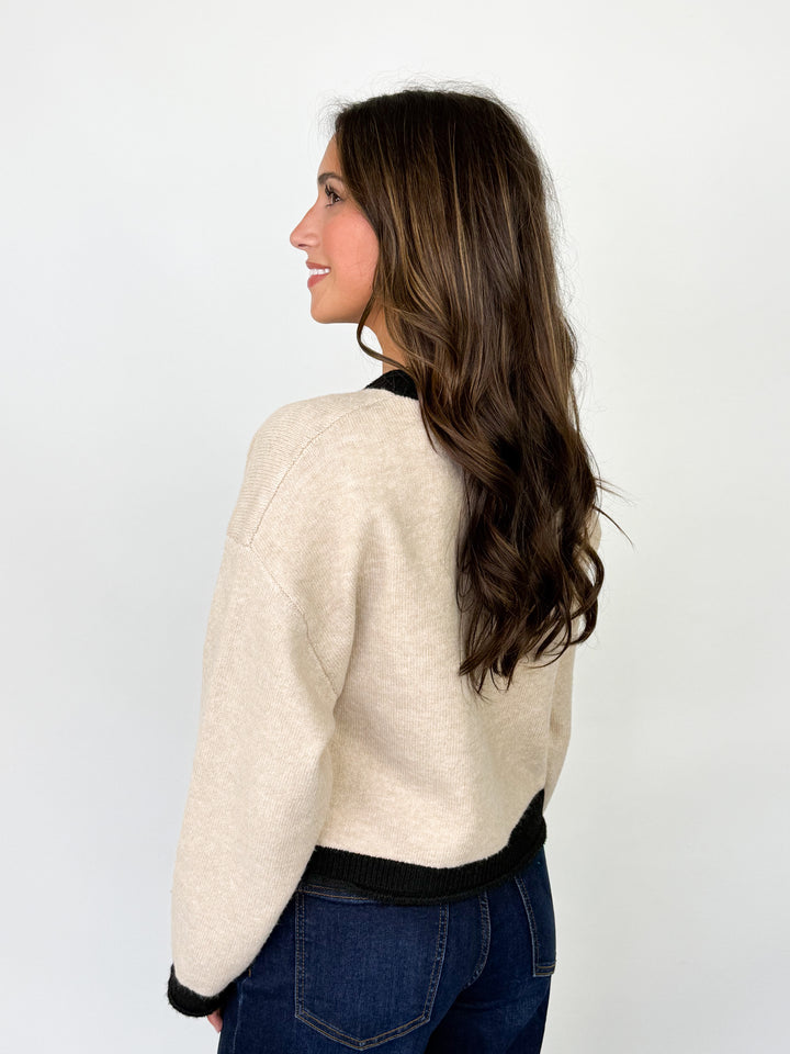 Laurie - Taupe Cardigan