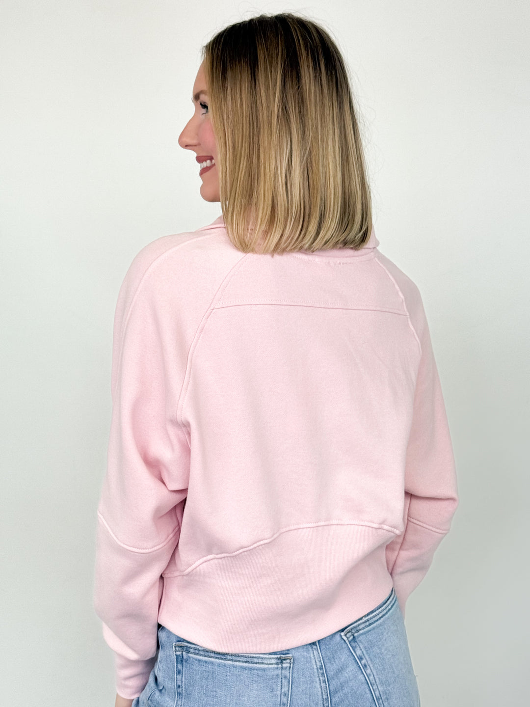 Shandi -Fleece Half Zip Hoodie