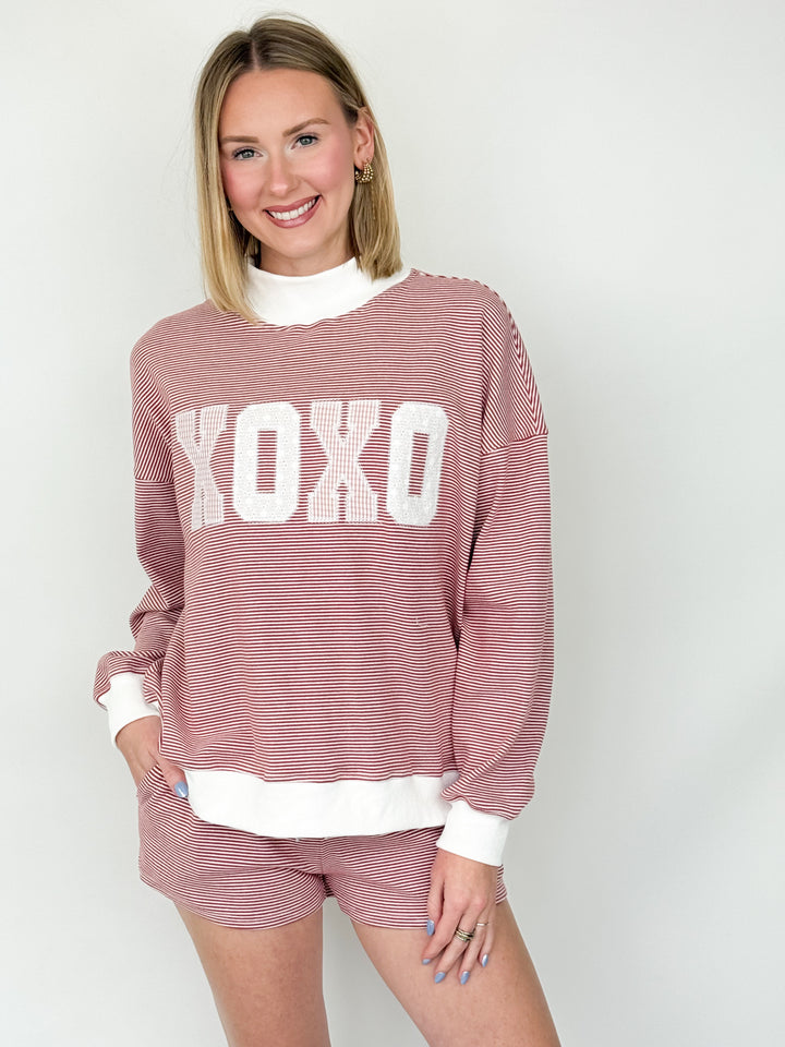 XOXO Striped Outfit Set