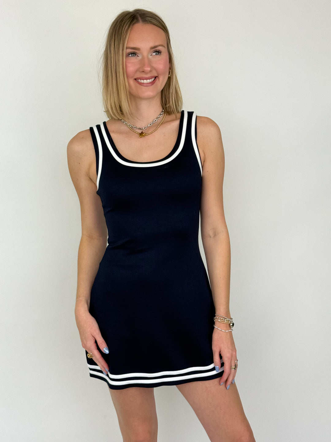 Marabel - Scuba Dress with Shorts Medium Marabel - Scuba Dress with Shorts Medium