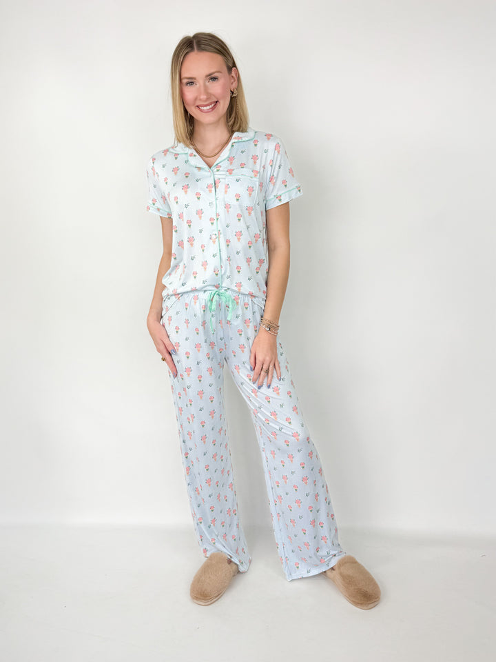 Love Blooms Here Sleep Pant Set