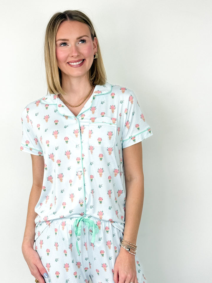 Love Blooms Here Sleep Pant Set