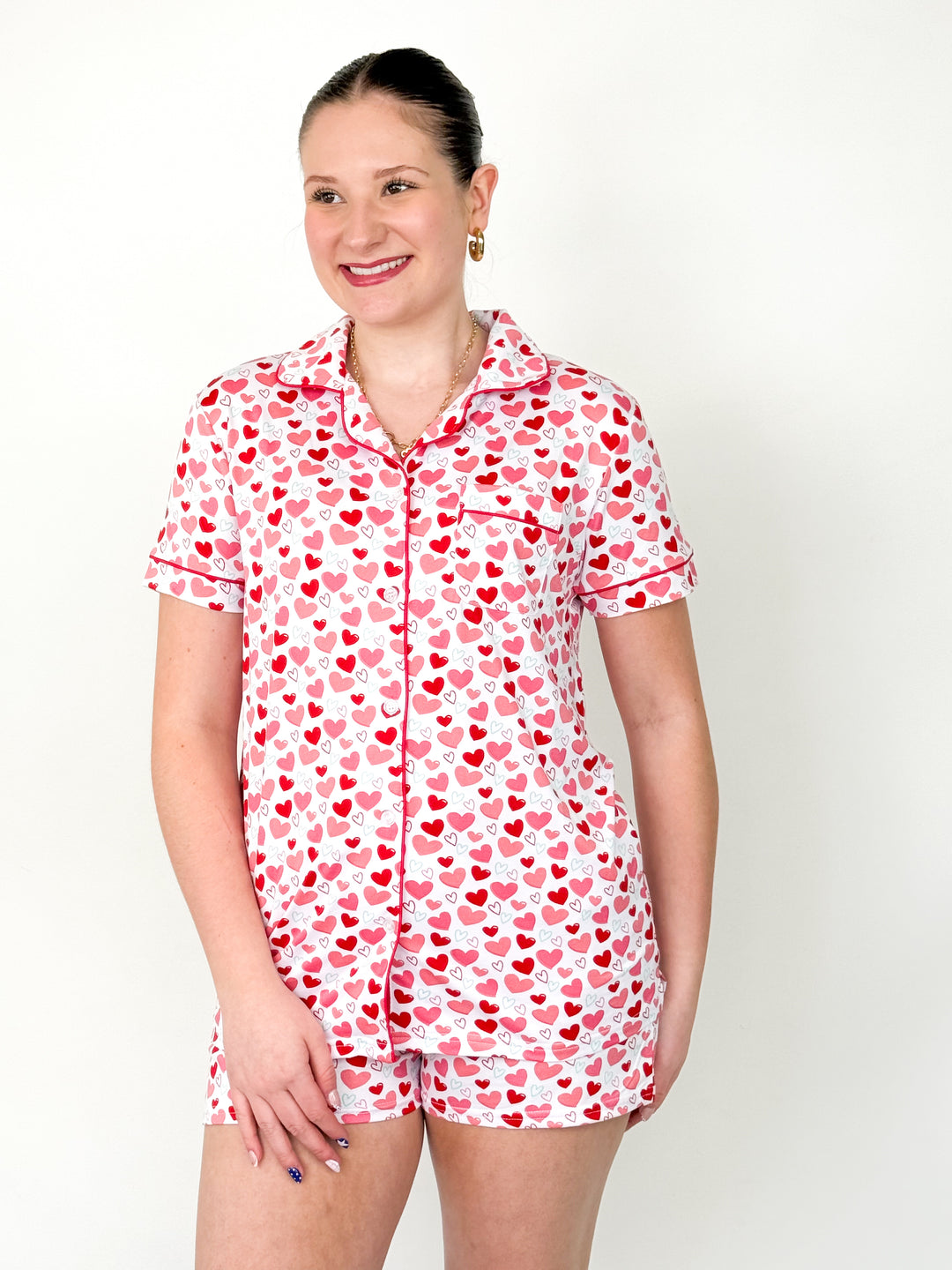 All You Need Is Love Pajama Short Set