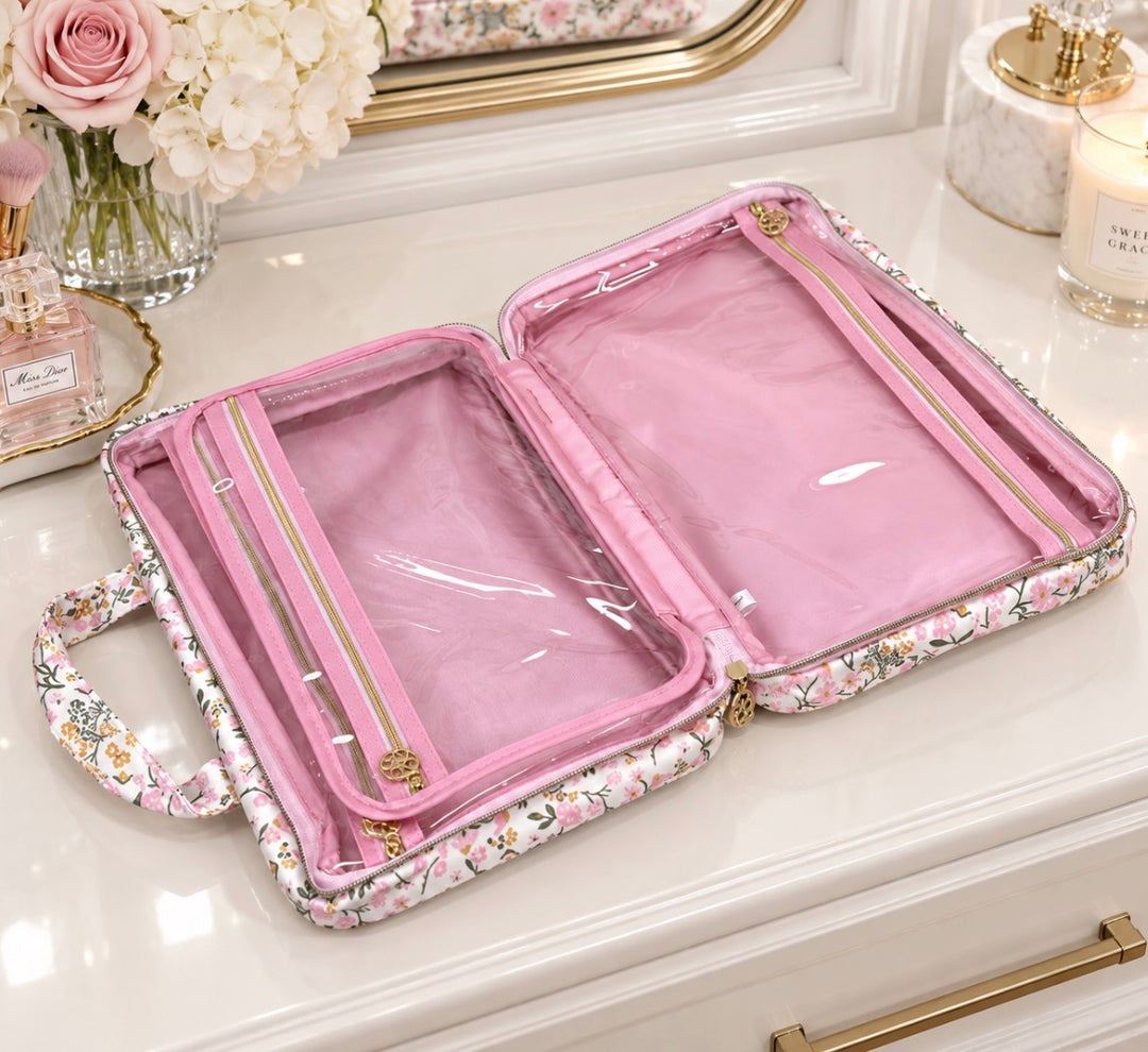 Cosmetic & Toiletry Bag - Petal Charm (Pink)