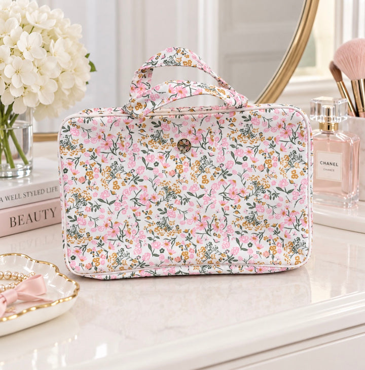 Cosmetic & Toiletry Bag - Petal Charm (Pink)