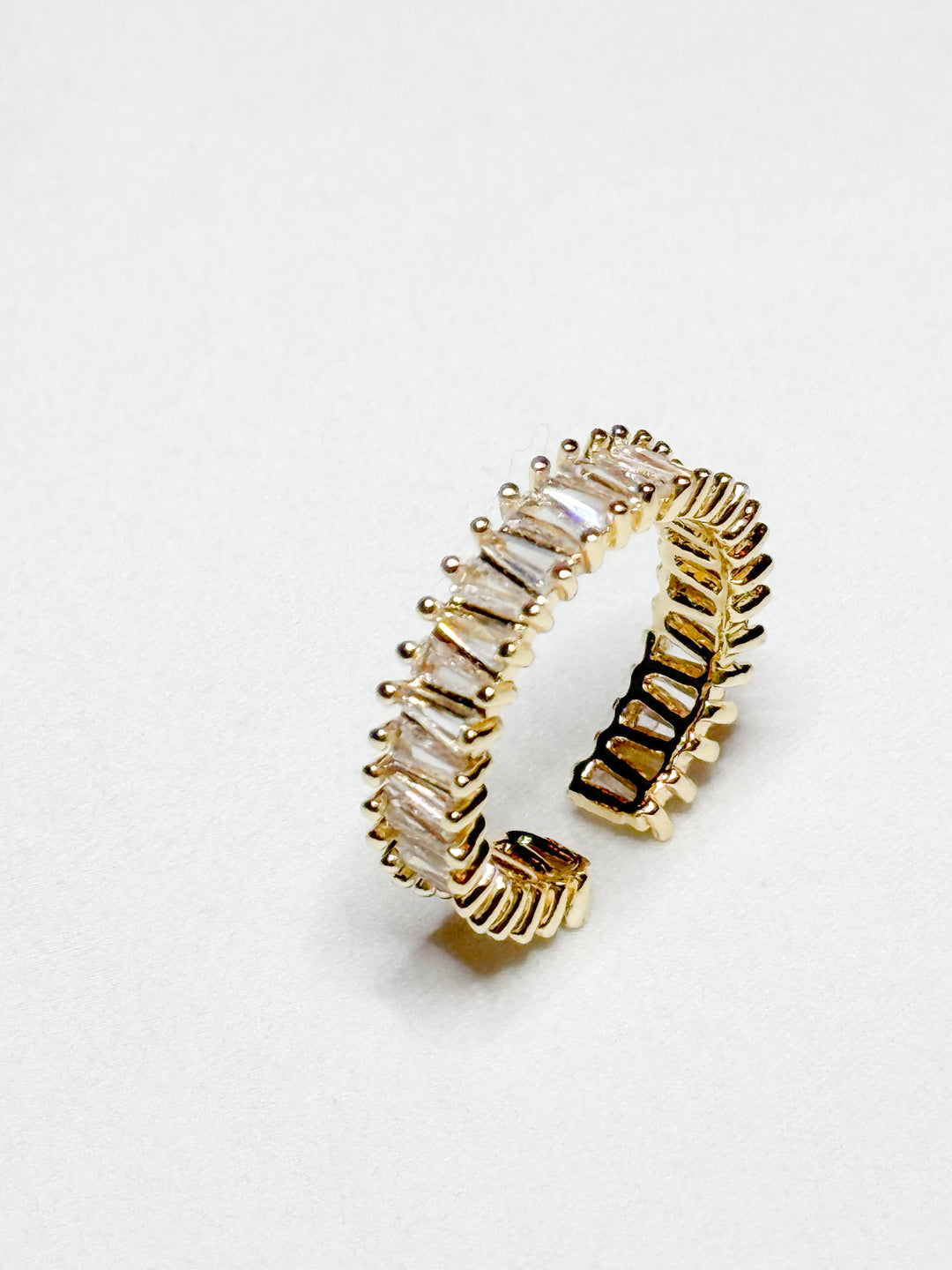Skye - Adjustable Baguette Band Ring