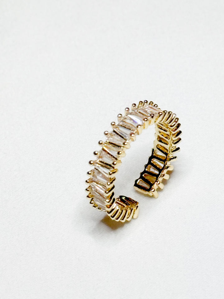 Skye - Adjustable Baguette Band Ring
