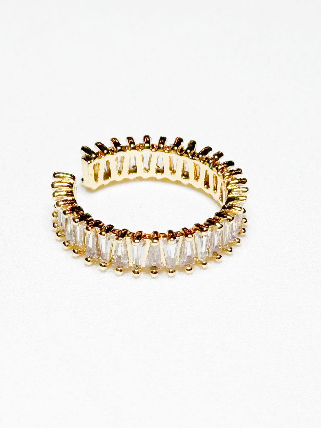 Skye - Adjustable Baguette Band Ring