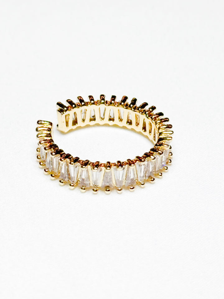 Skye - Adjustable Baguette Band Ring