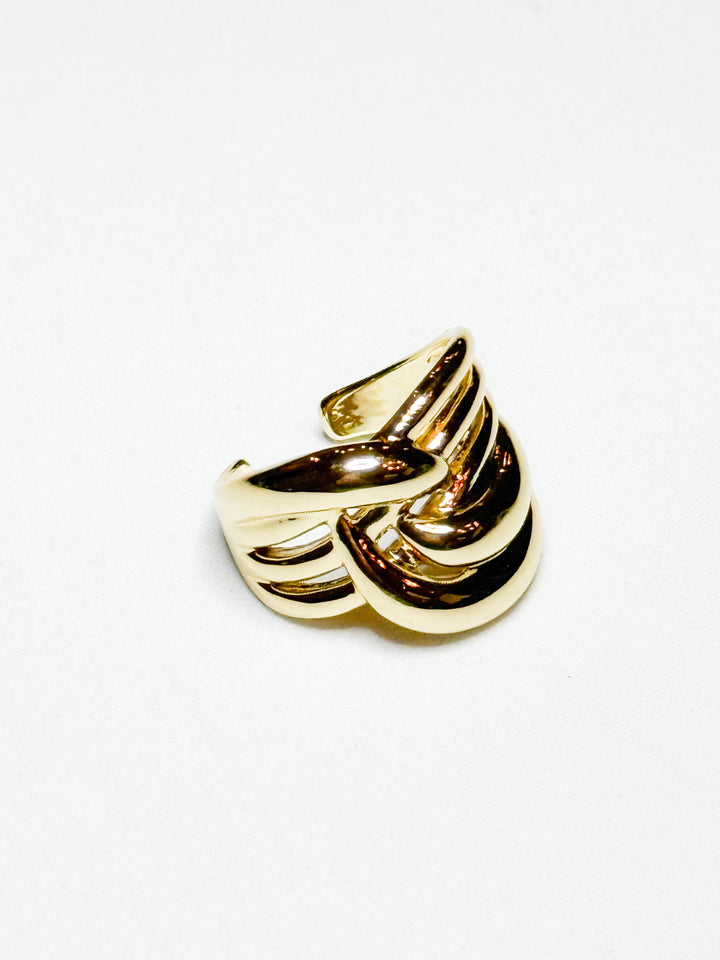 Shay - Adjustable Bold Gold Ring