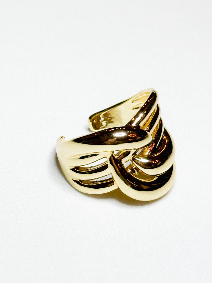 Shay - Adjustable Bold Gold Ring