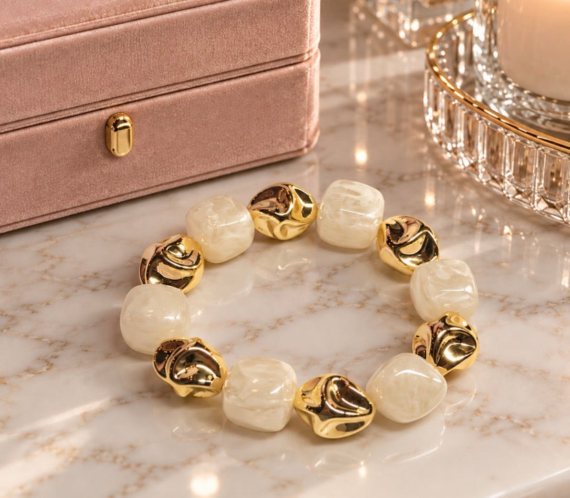 Sadie - Cream Bracelet