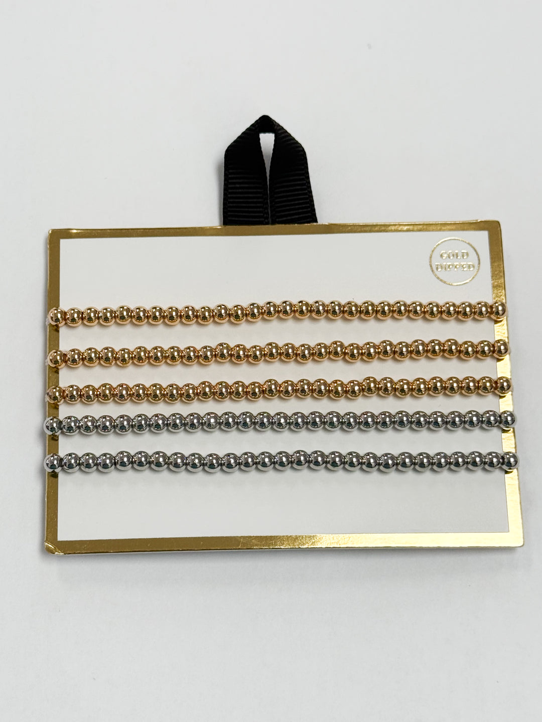 Luna - Gold + Silver Beaded Bracelet Set