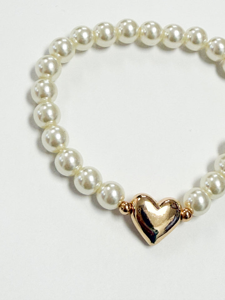 Martha - Pearl Heart Bracelet