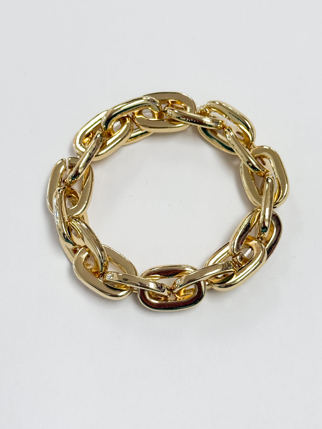 Ellie - Elasticized Gold Chain Bracelet