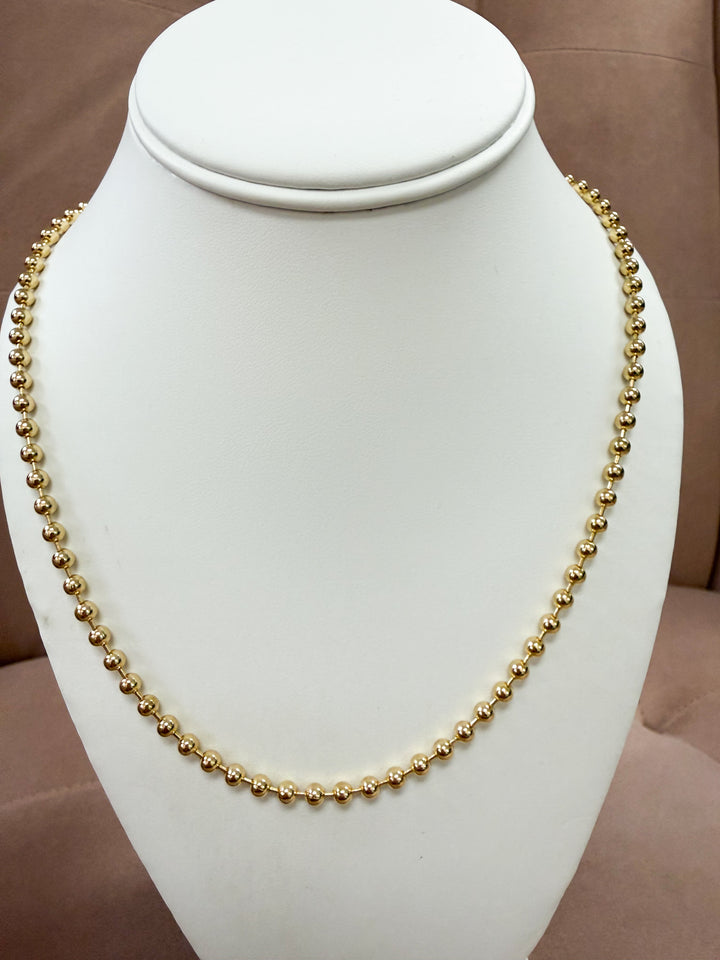 Eliana - Gold Beaded Necklace