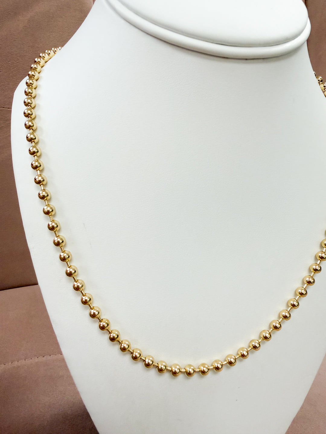 Eliana - Gold Beaded Necklace