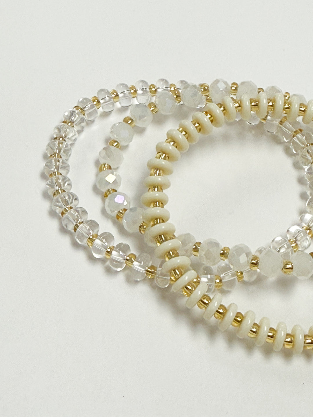 Briar - White Beaded Bracelet Set of 3