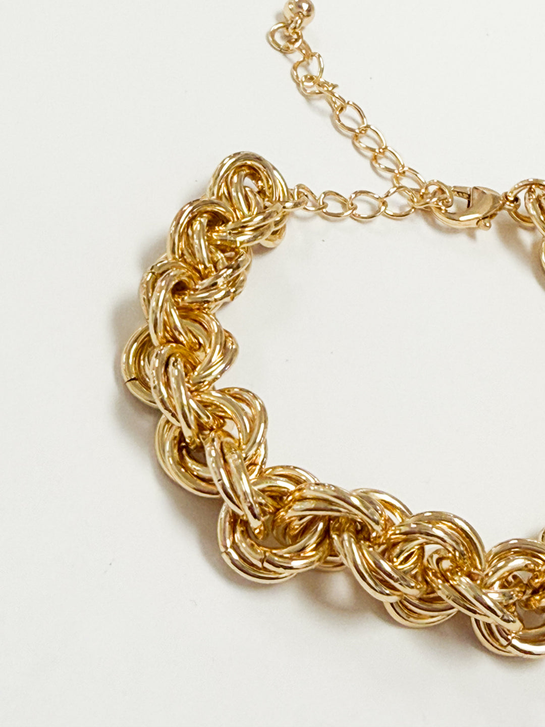 Alma - Gold Double Linked Chain Bracelet