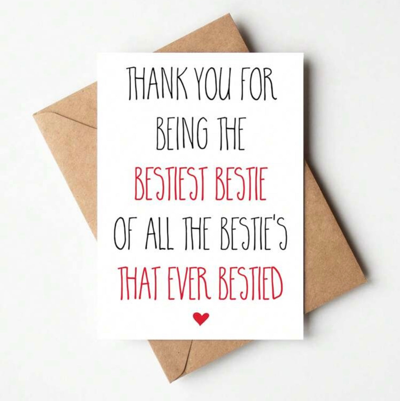 Greeting Card - Bestiest  Bestie