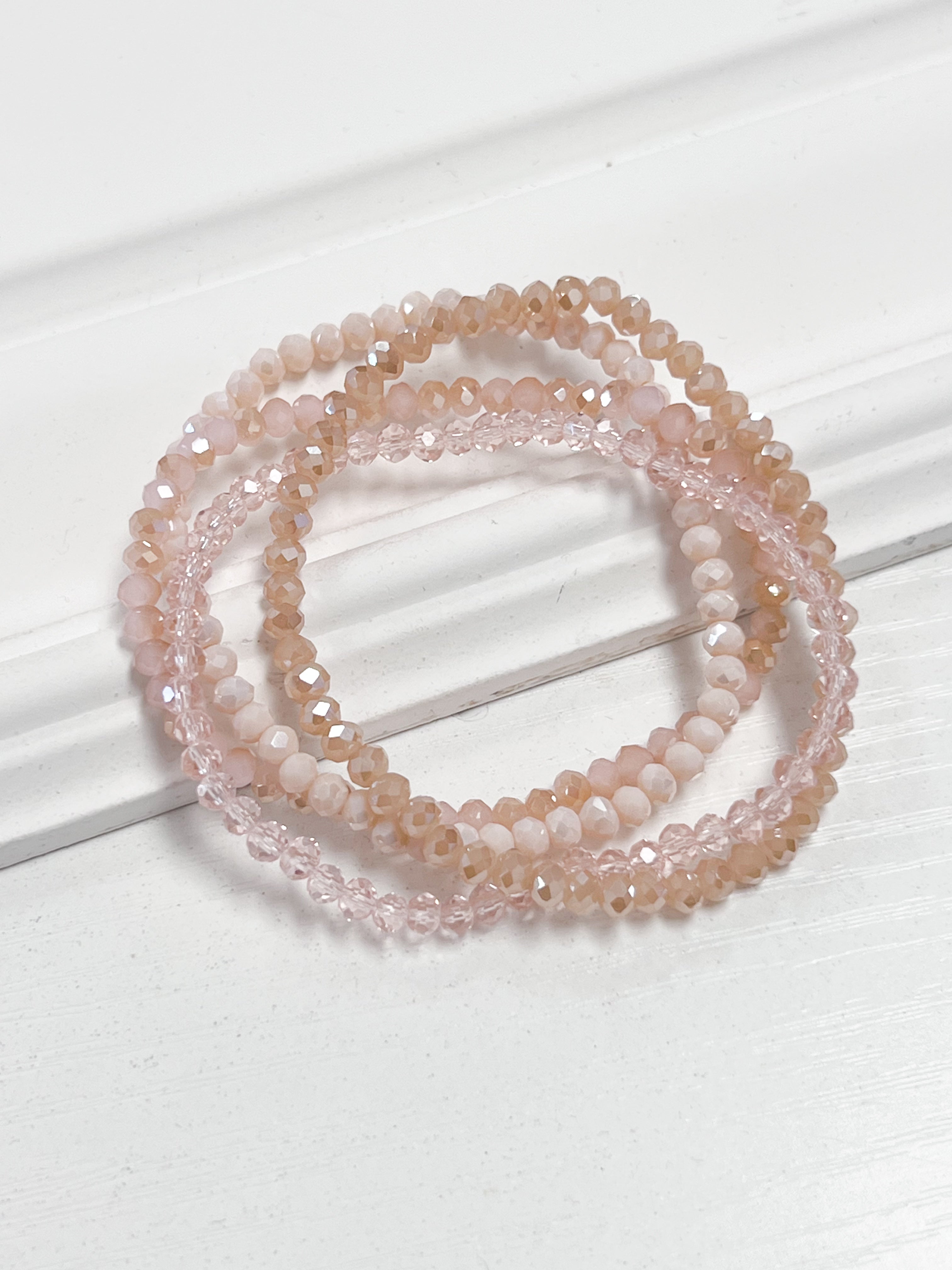 Betti - Blush Beaded Bracelet Set