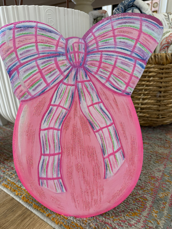 The Round Top Collection - Eggs With Plaid Bows