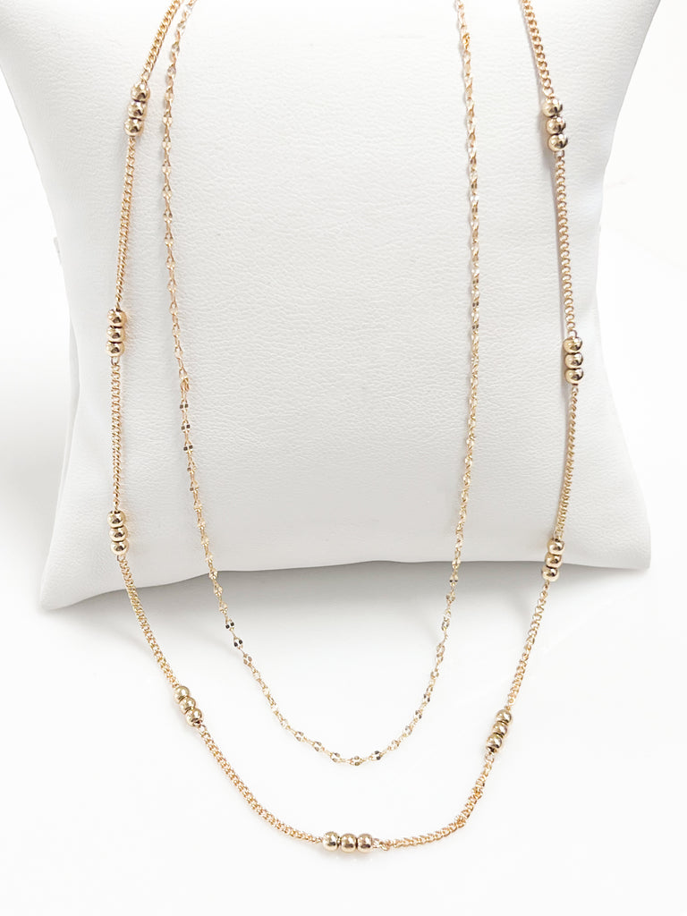 Paige - Double Layered Gold Necklace