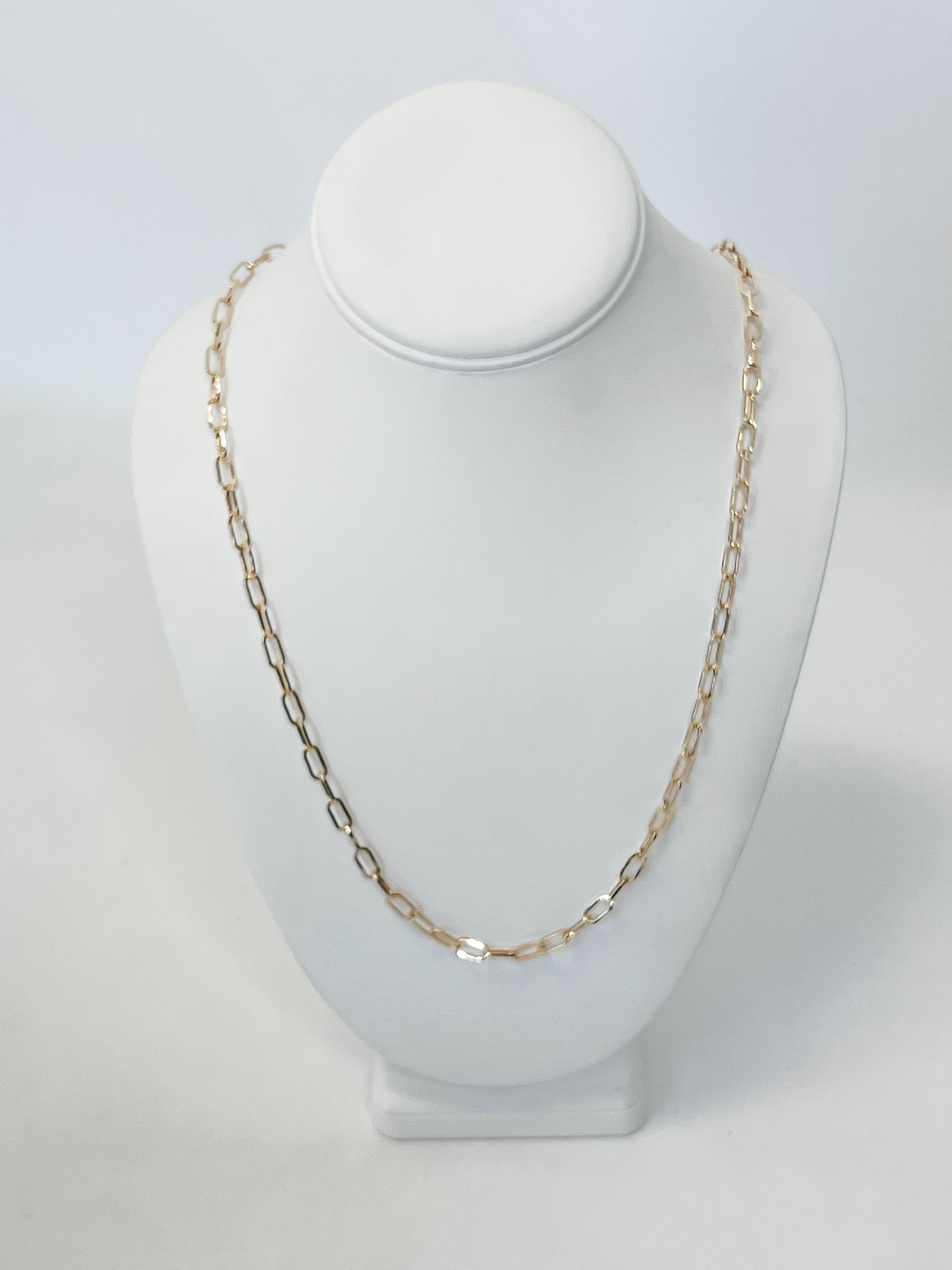 Mila - Long Gold Chain Link Necklace