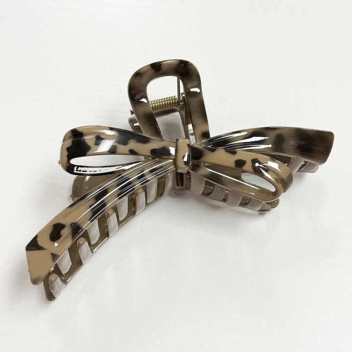 Candi - 5" Tortoise Claw Clip w/ Bow