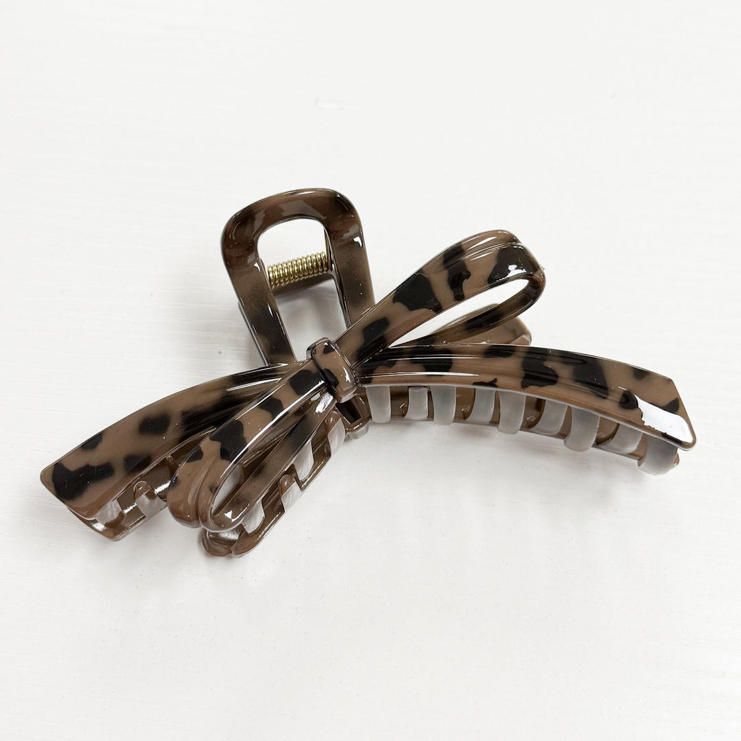 Candi - 5" Tortoise Claw Clip w/ Bow