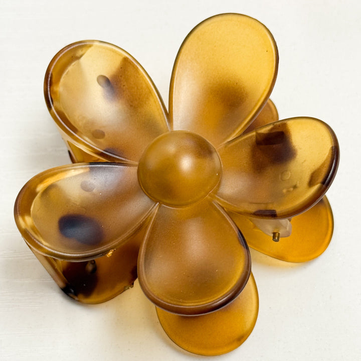 Tia - 3" Flower Hair Claw Clip