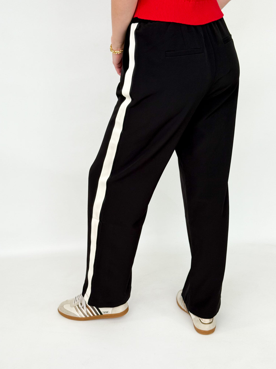 Cara - Side Stripe Wide Leg Pant